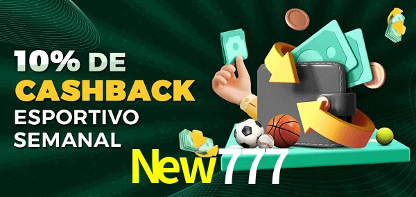 10% de bônus de cashback na New777